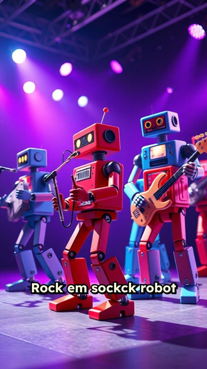 Robot Bands in Musical Battle