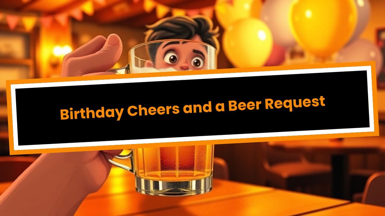 Birthday Cheers and a Beer Request