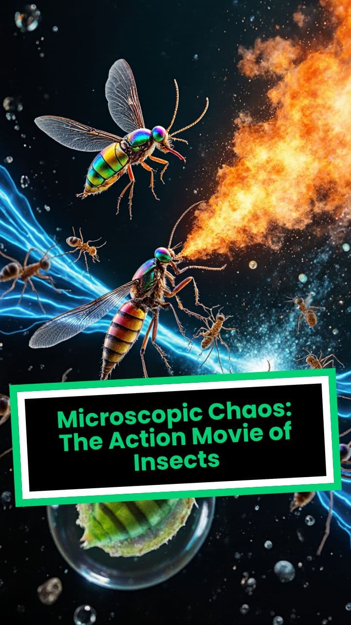 Microscopic Chaos: The Action Movie of Insects