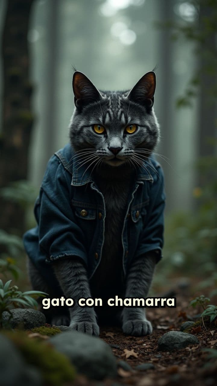 El gato Patrki Horloa en el bosque