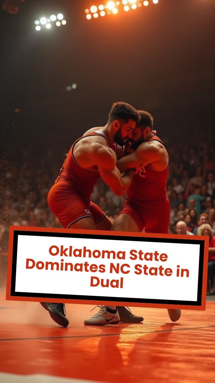 Oklahoma State Dominates NC State in Dual
