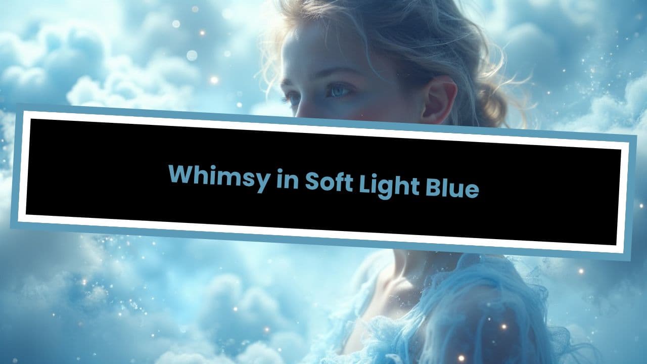 Whimsy in Soft Light Blue