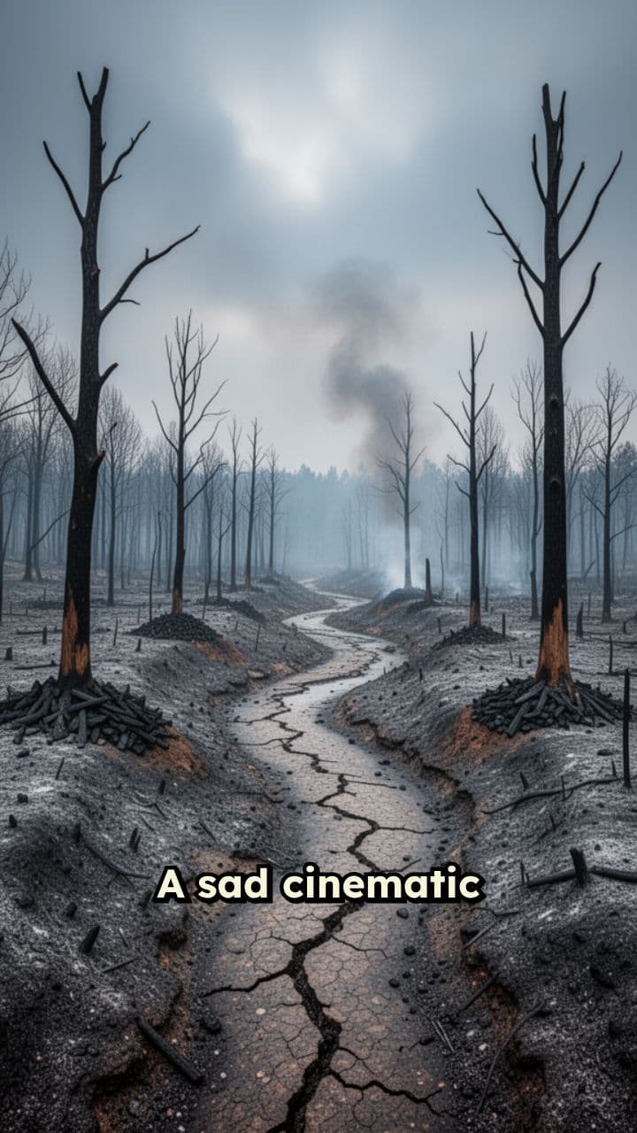 Sunset Over the Ruined Forest