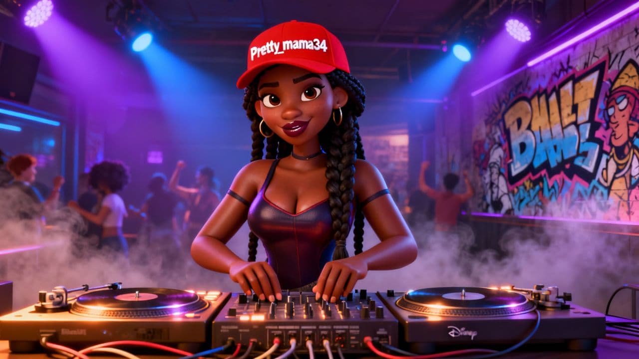 DJ Pretty Mama at the Club