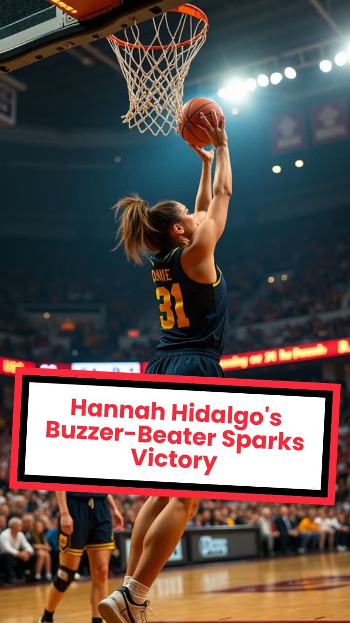 Hannah Hidalgo's Buzzer-Beater Sparks Victory