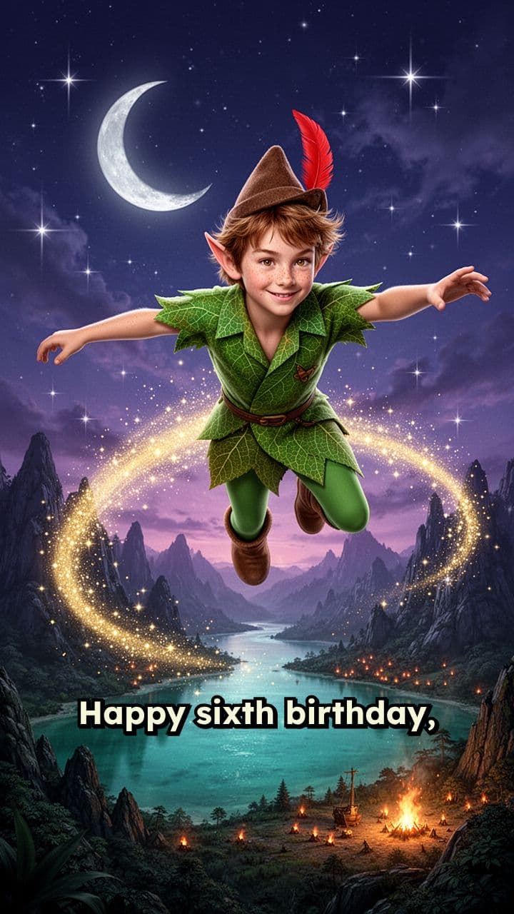 Peter Pan's Birthday Wish for Lou