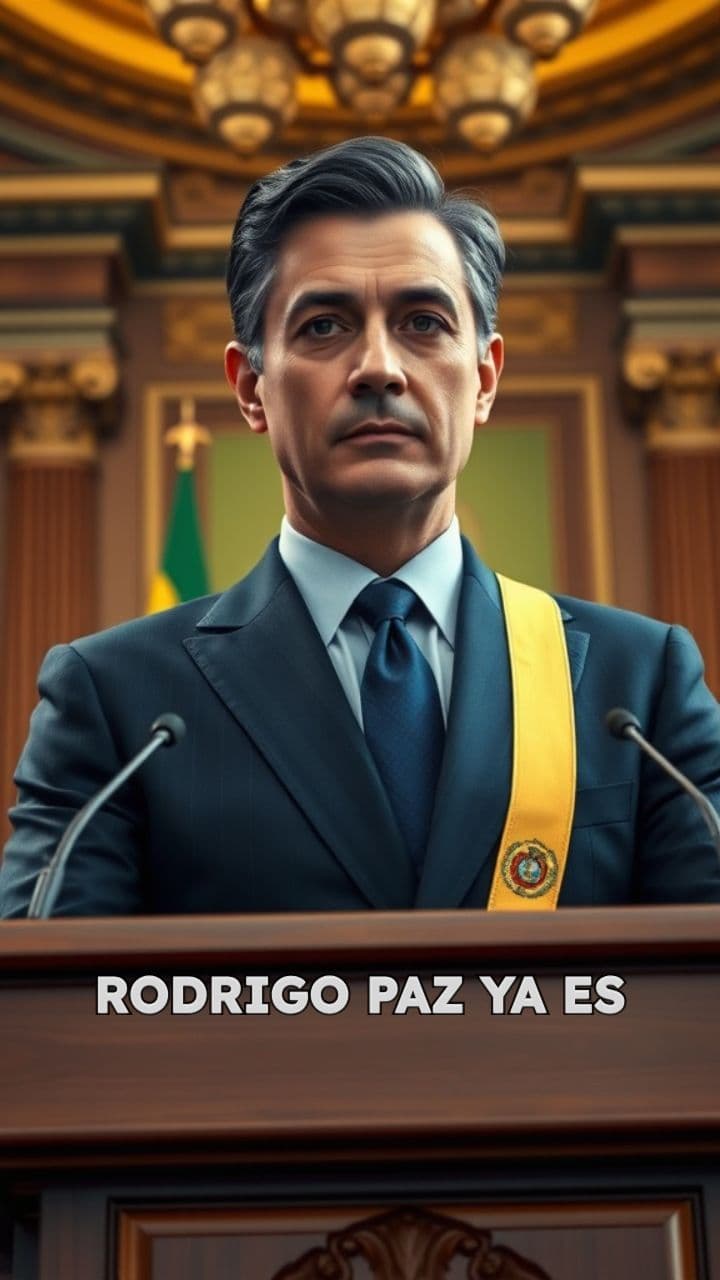 Rodrigo Paz inicia nueva era en Bolivia