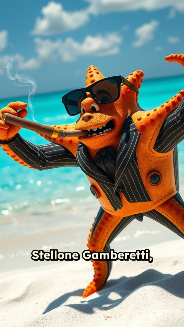 Stellone Gamberetti: Il Boss della Spiaggia!