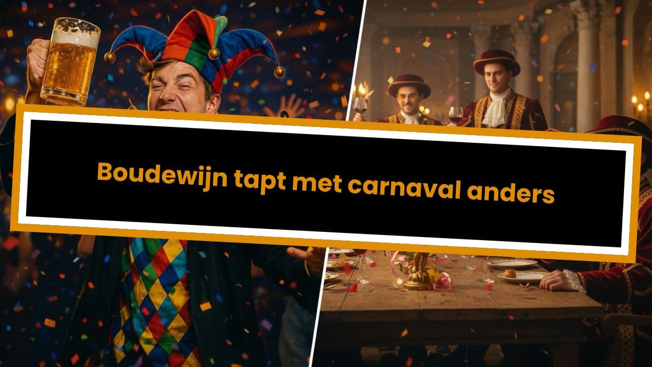 Boudewijn tapt met carnaval anders