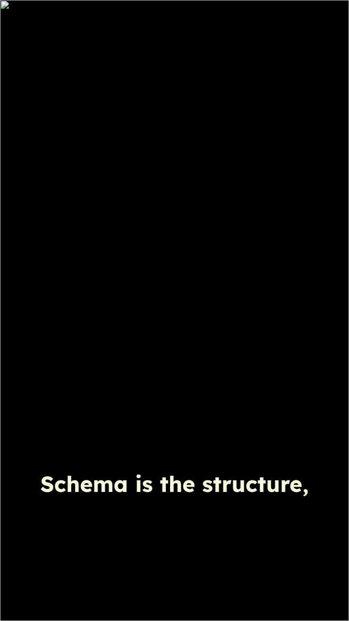 Schema vs. Instance in Databases