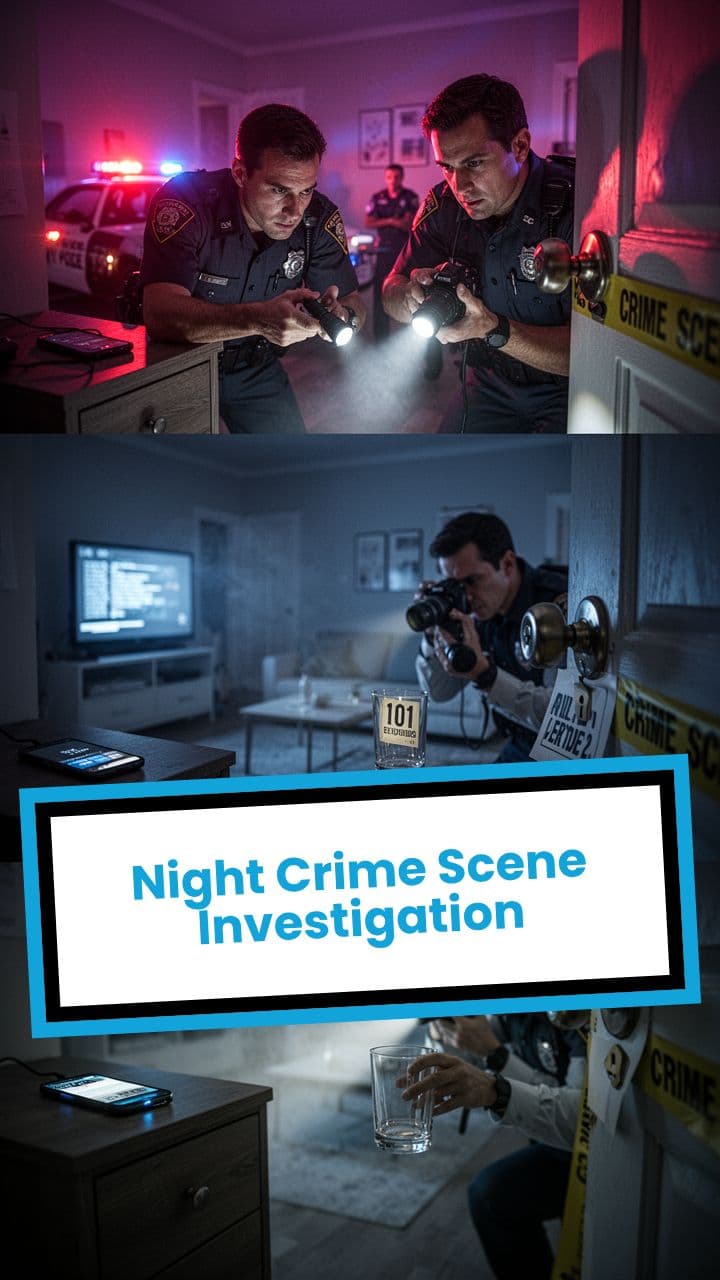 Night Crime Scene Investigation