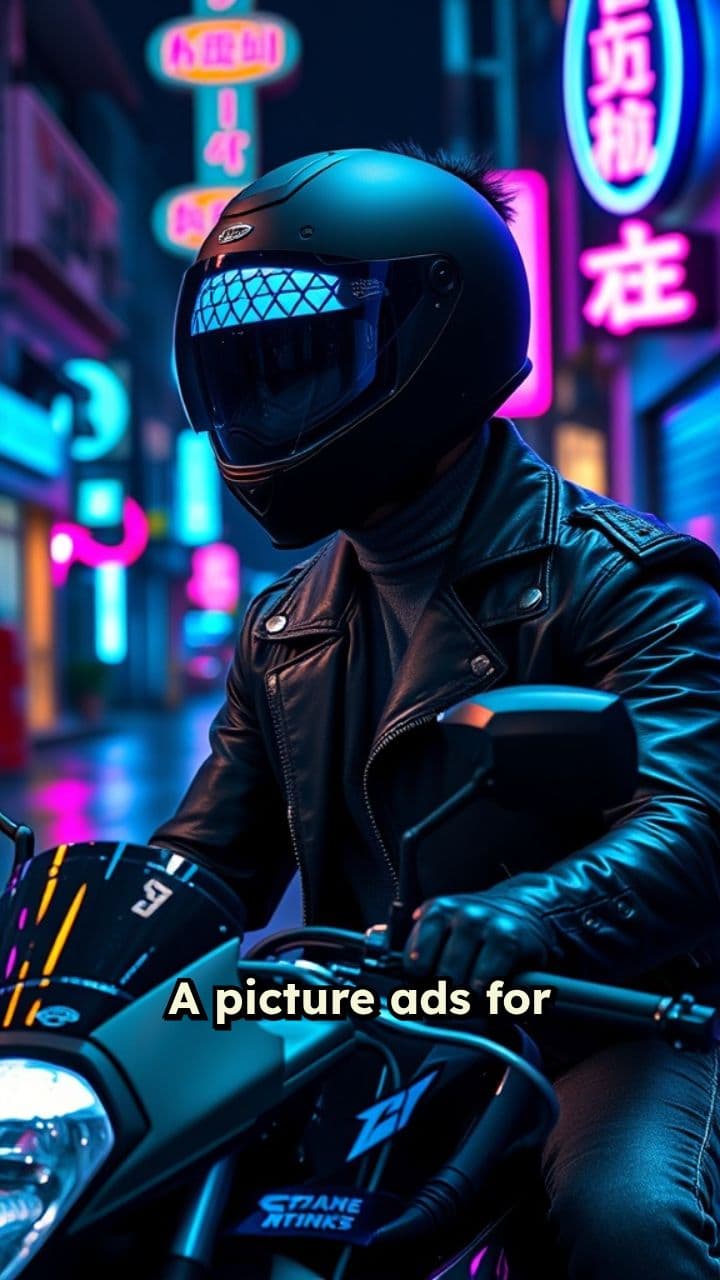 LED Helmet Display Ad