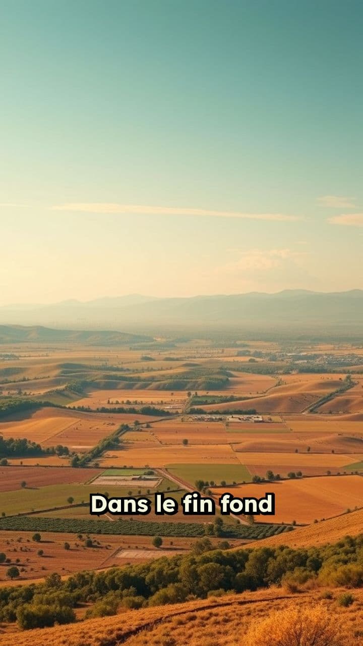 L'ombre du village paisible