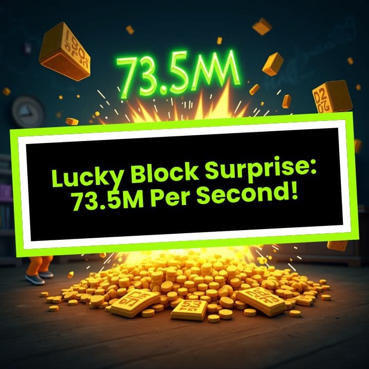 Lucky Block Surprise: 73.5M Per Second!