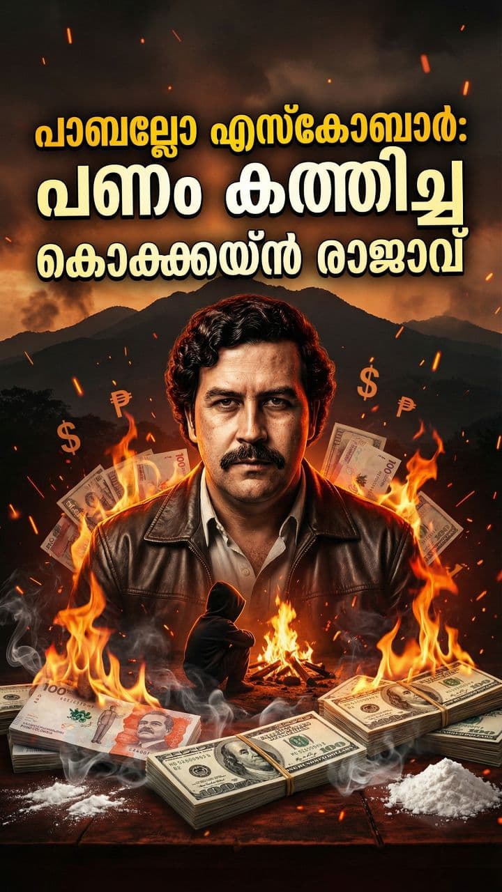 പാബ്ലോ എസ്കോബാർ: പണം കത്തിച്ച കൊക്കെയ്ൻ രാജാവ്