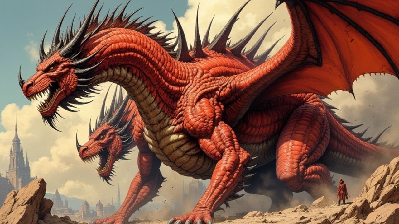 The Seven-Headed Red Dragon