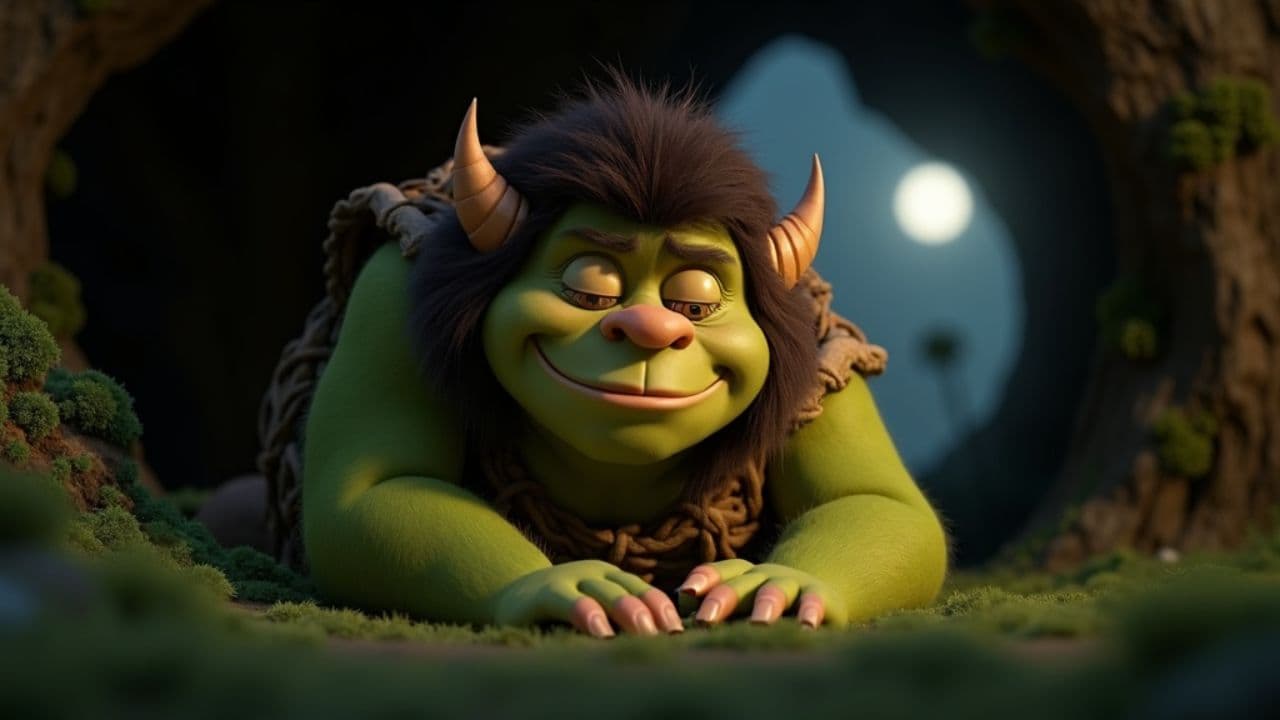 Snällt troll som ska sova