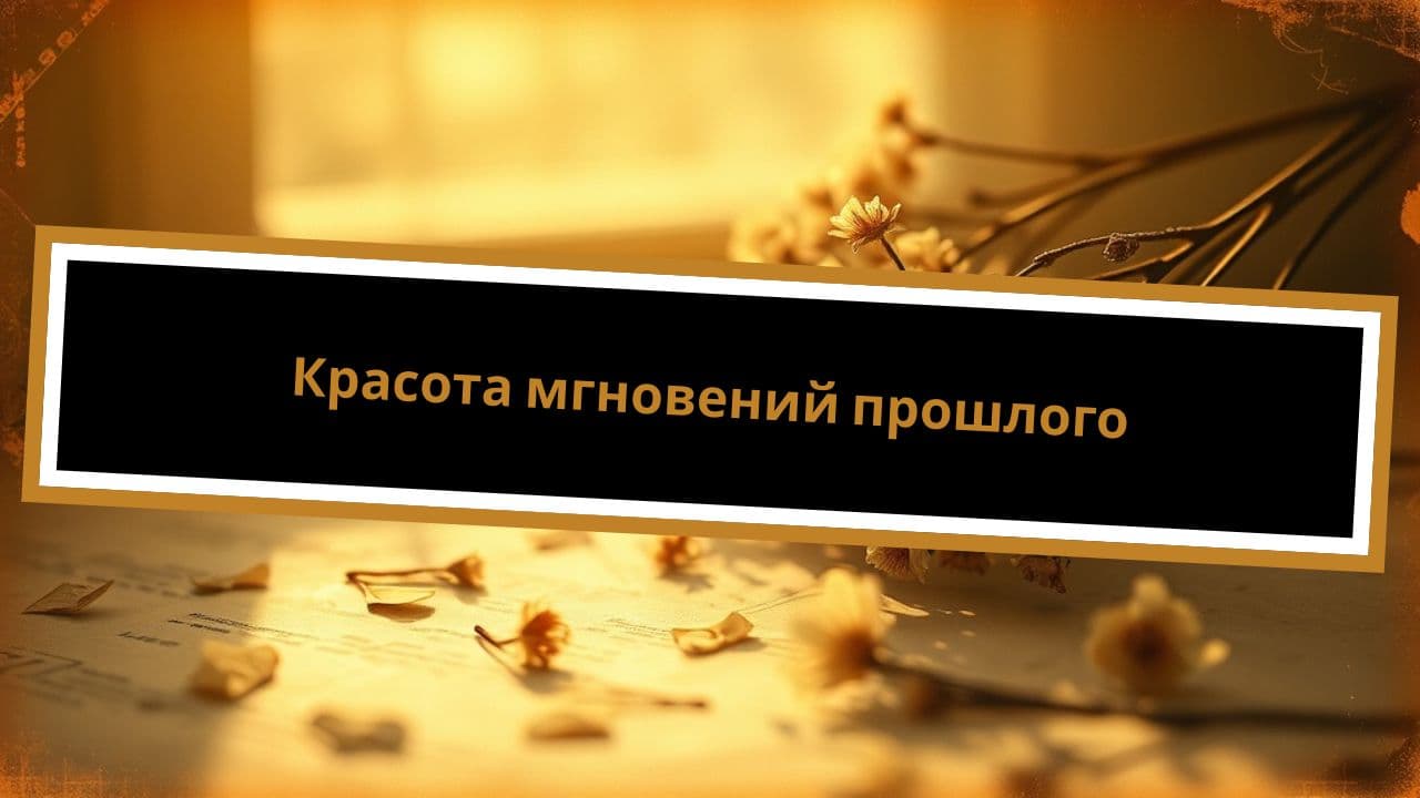 Красота мгновений прошлого