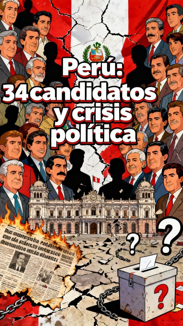 Perú: 34 candidatos y crisis política