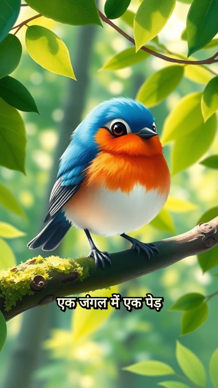 नन्हे पक्षी का आत्मविश्वास