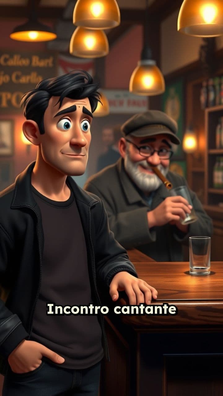 Incontro al bar con il cantante