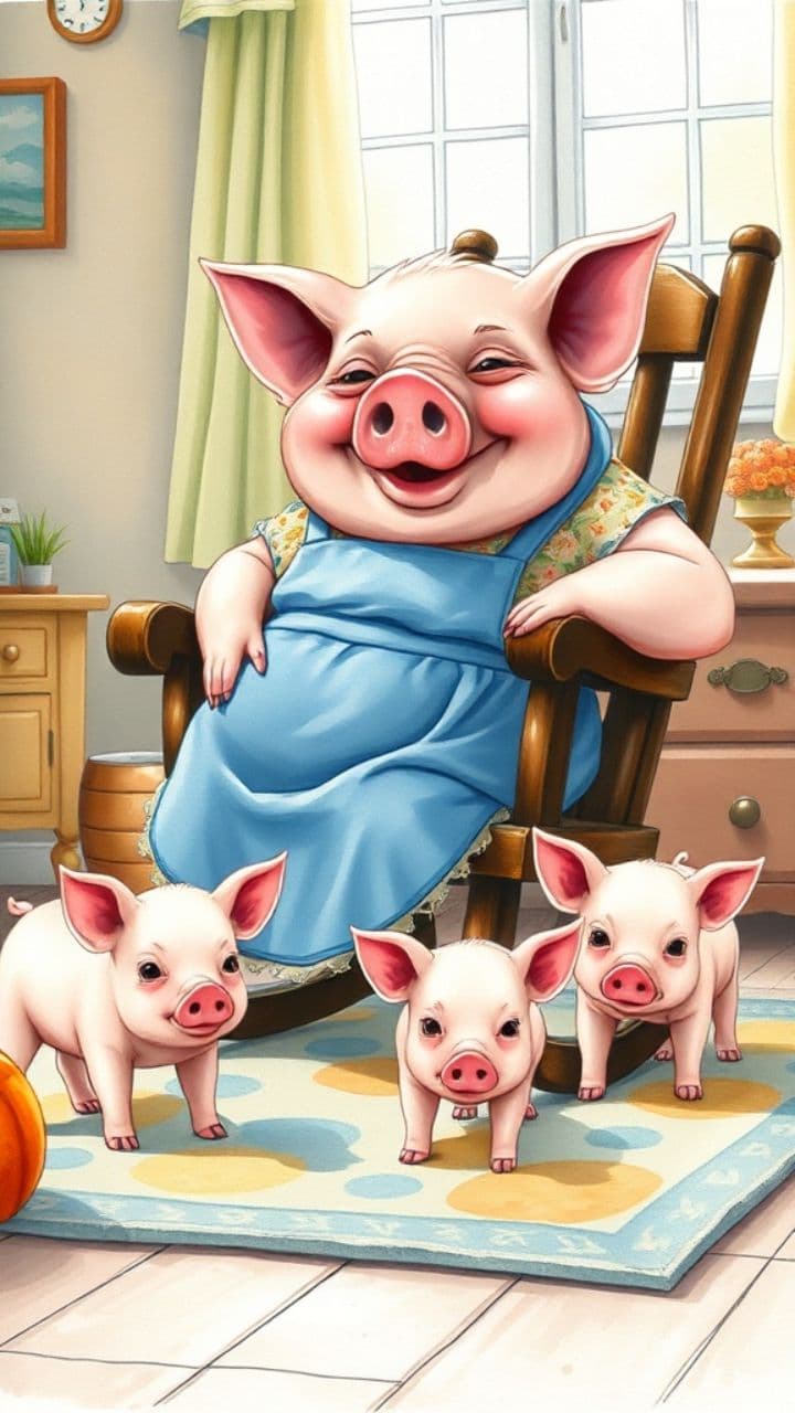 Les trois petits cochons et le loup