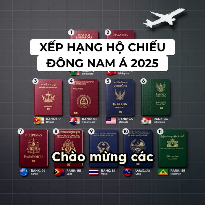 Bảng Xếp Hạng Hộ Chiếu Đông Nam Á 2025