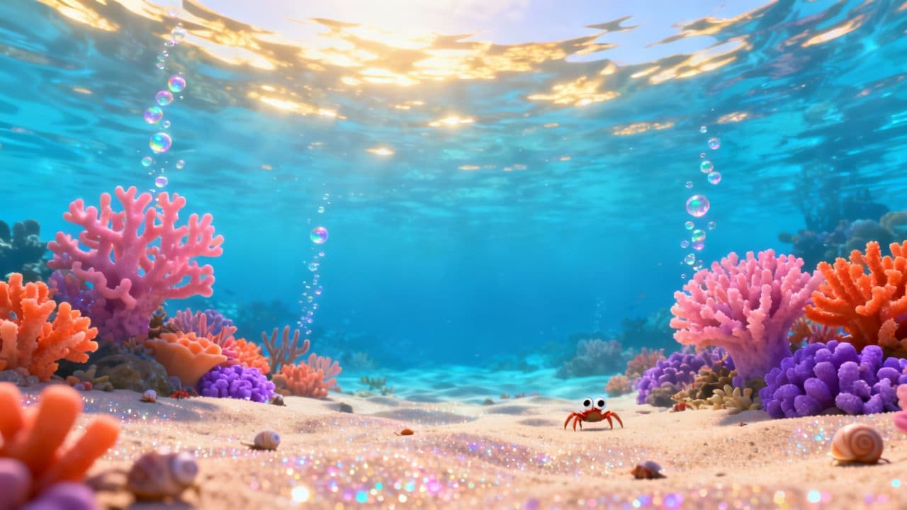 Happy Fish in the Ocean