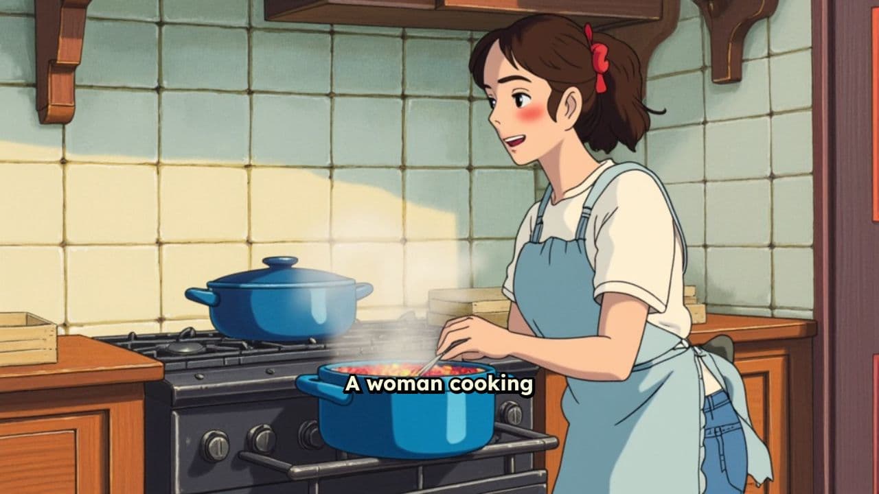 Vibrant Cooking in a Beautiful Kitchen