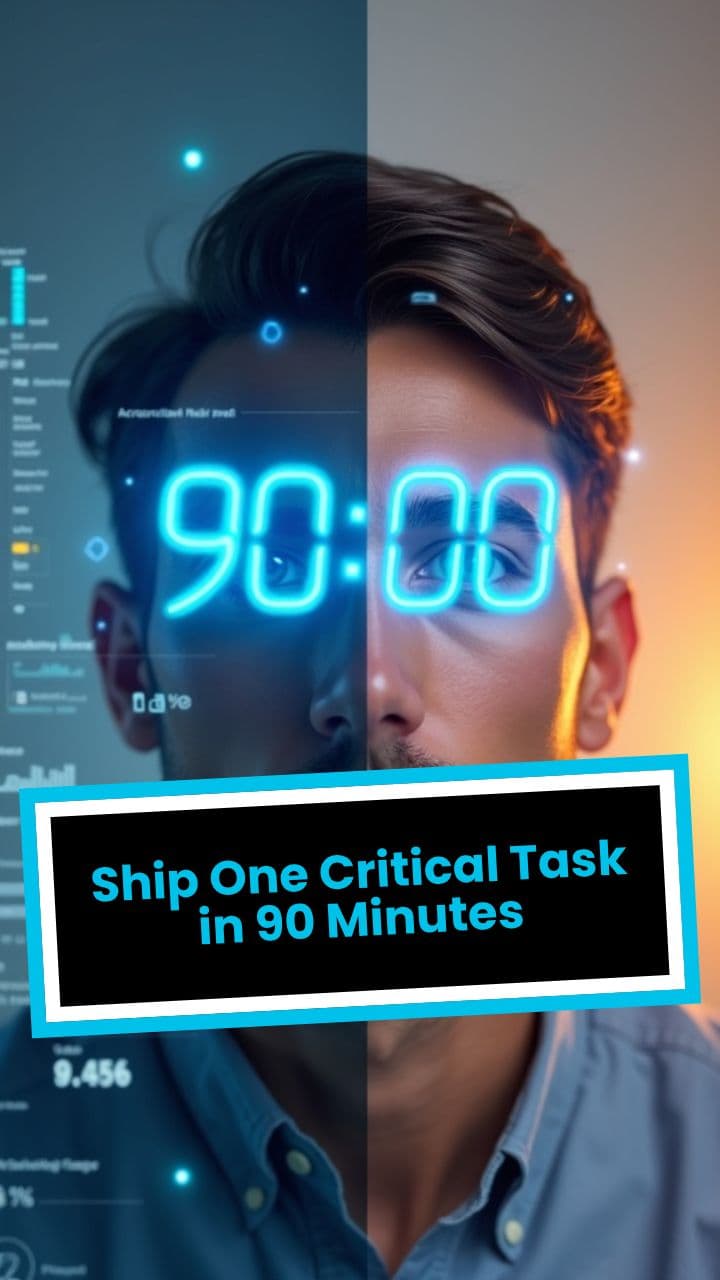 Ship One Critical Task in 90 Minutes