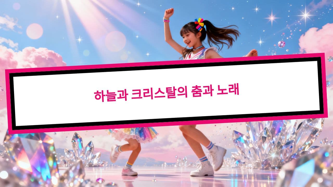 하늘과 크리스탈의 춤과 노래