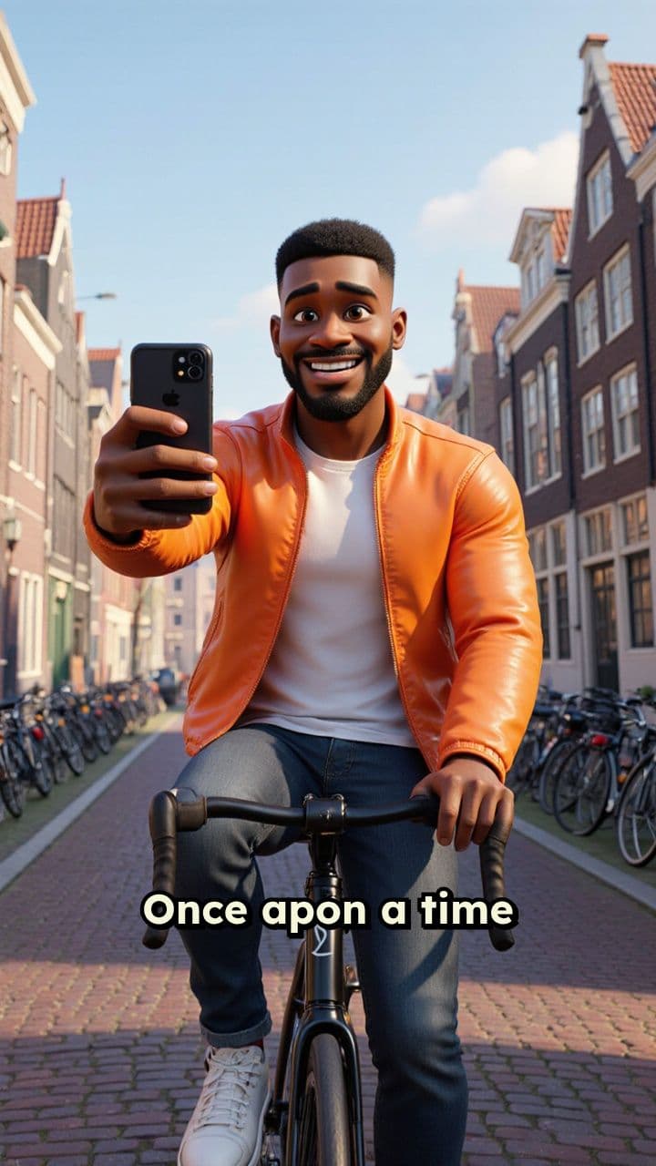 Brommerruzie op de fiets in Amsterdam