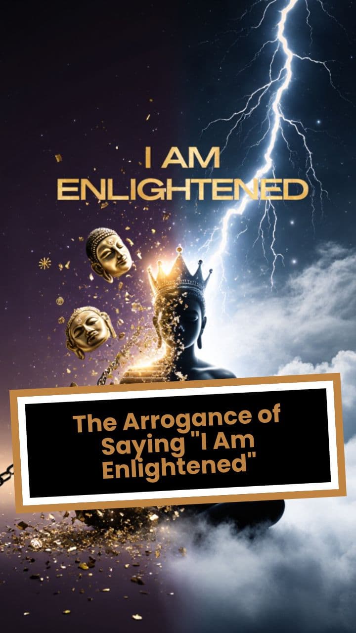 The Arrogance of Saying "I Am Enlightened"