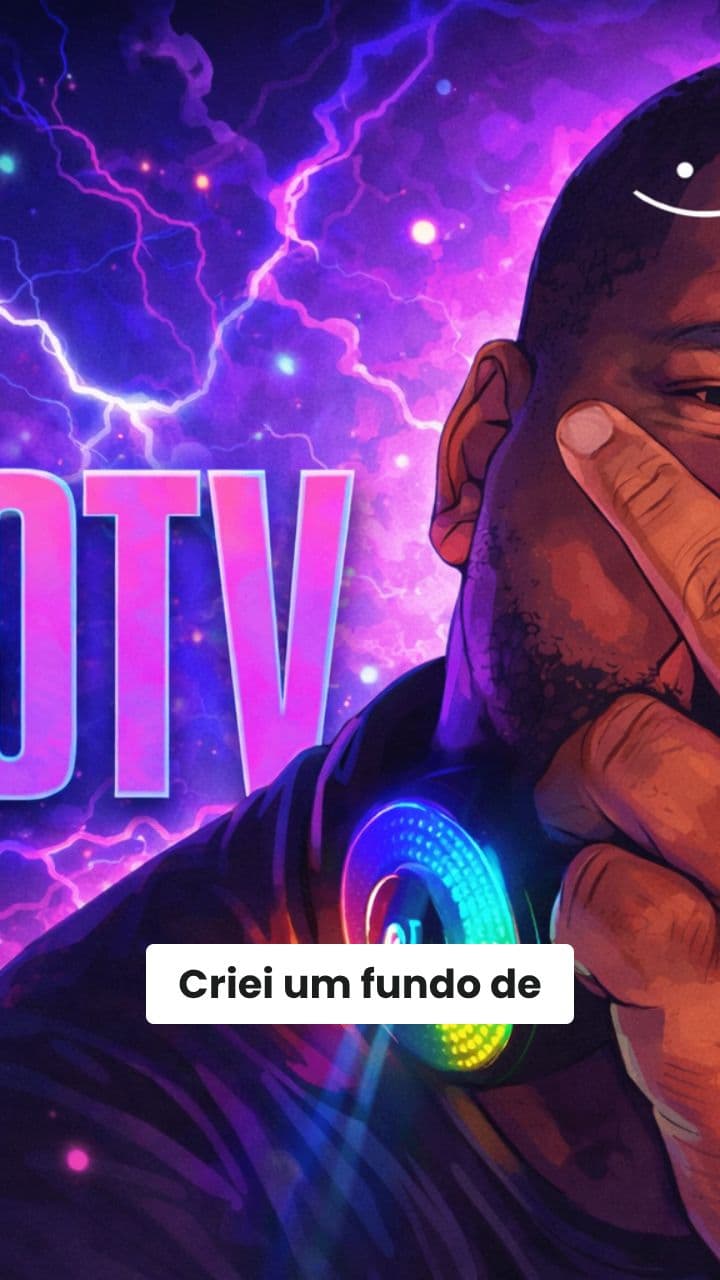 Fundo de live hipnotizante sincronizado à batida