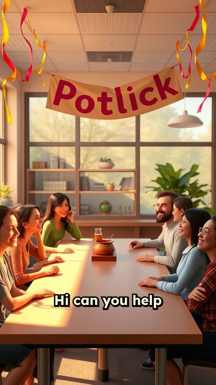 Office Potluck Invitation Video