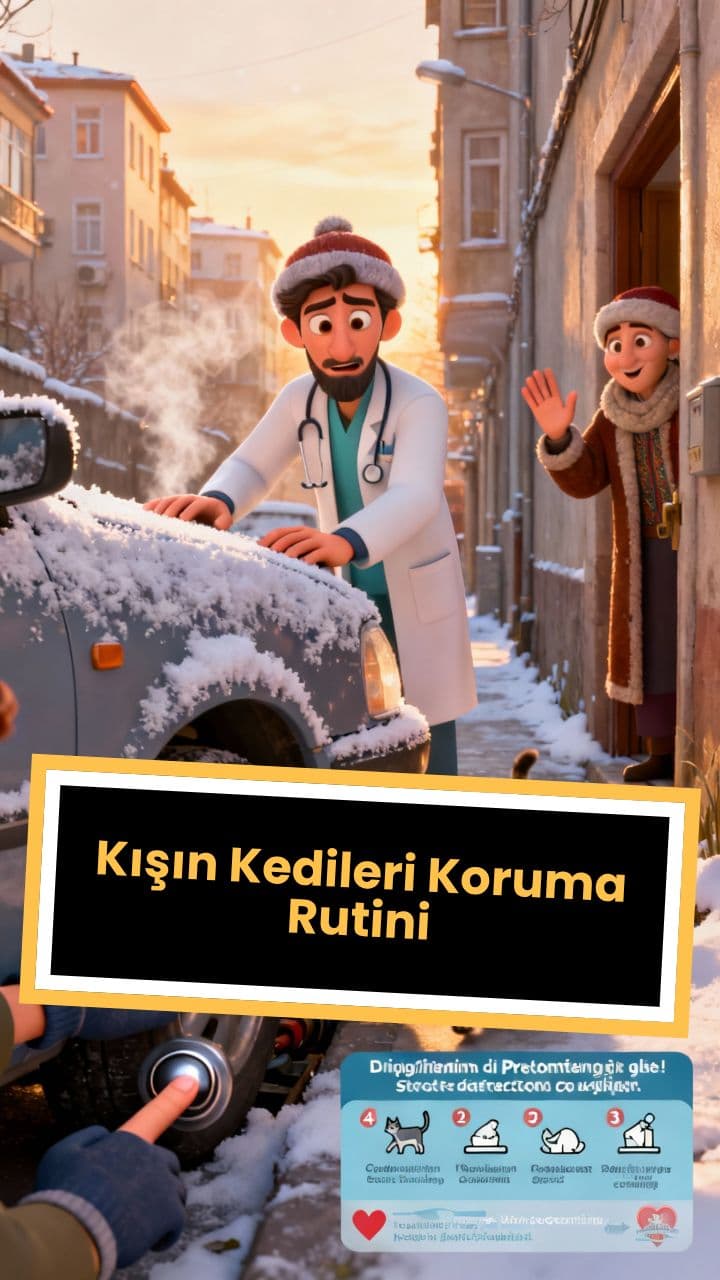 Kışın Kedileri Koruma Rutini