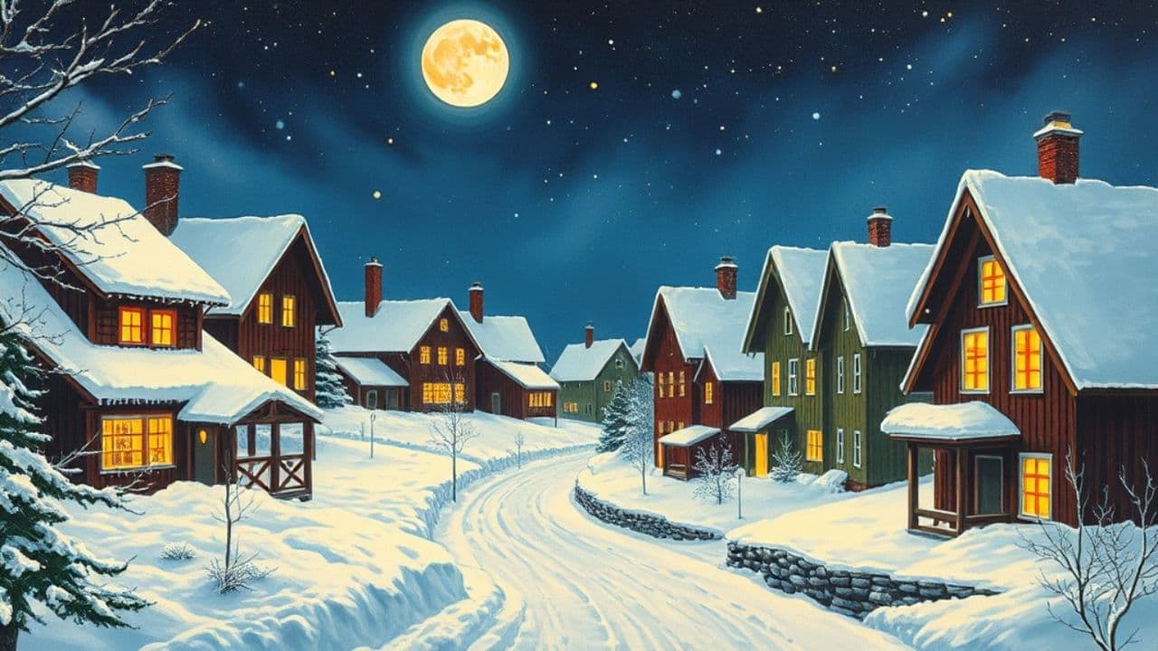 Tomten röker i julnatten