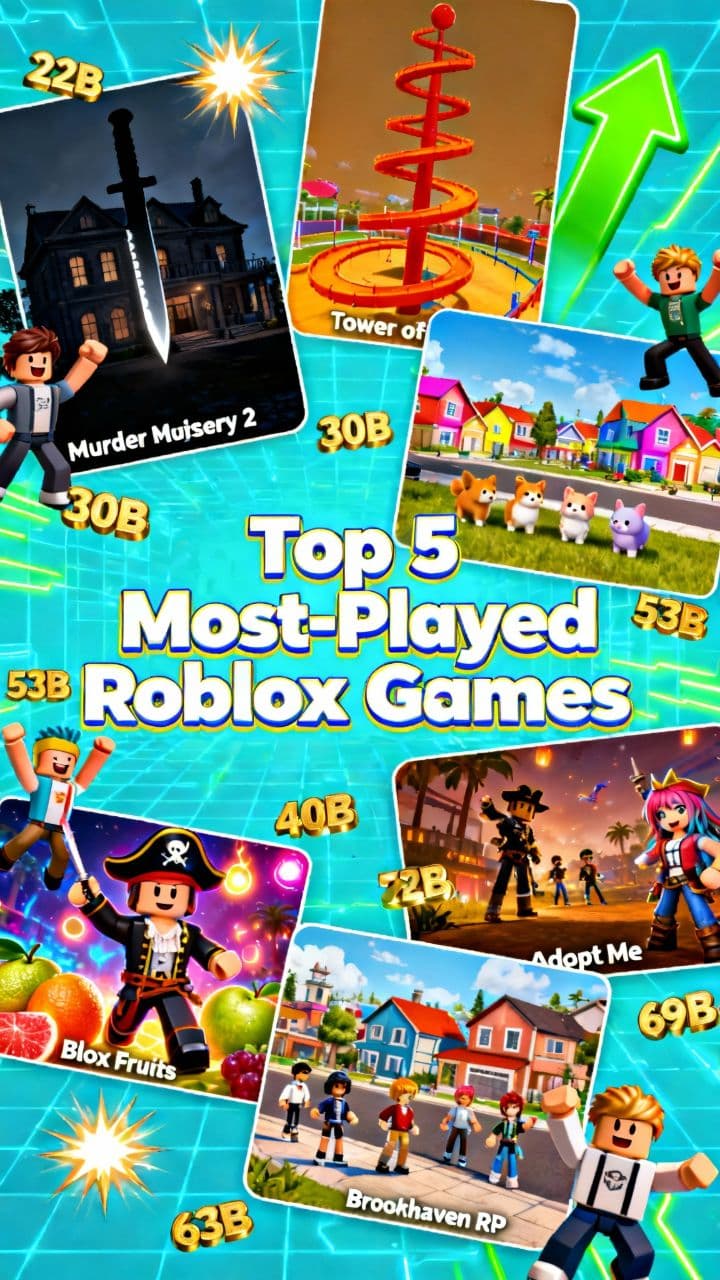 Top 5 Most-Played Roblox Games