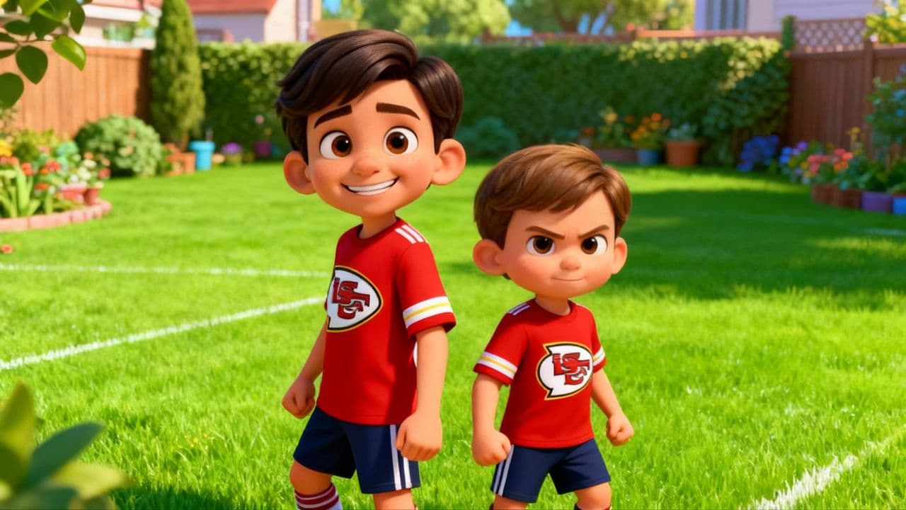 Backyard Touchdowns with My Homies