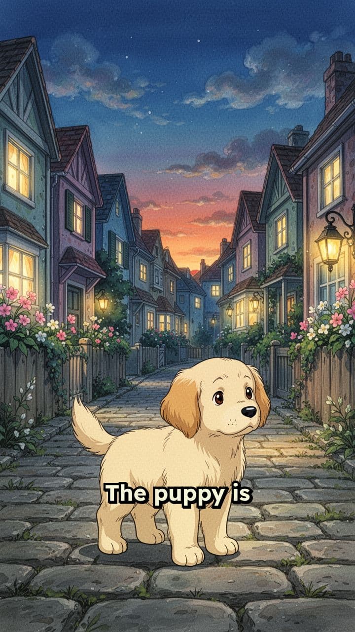 Щенок ищет приют на зиму