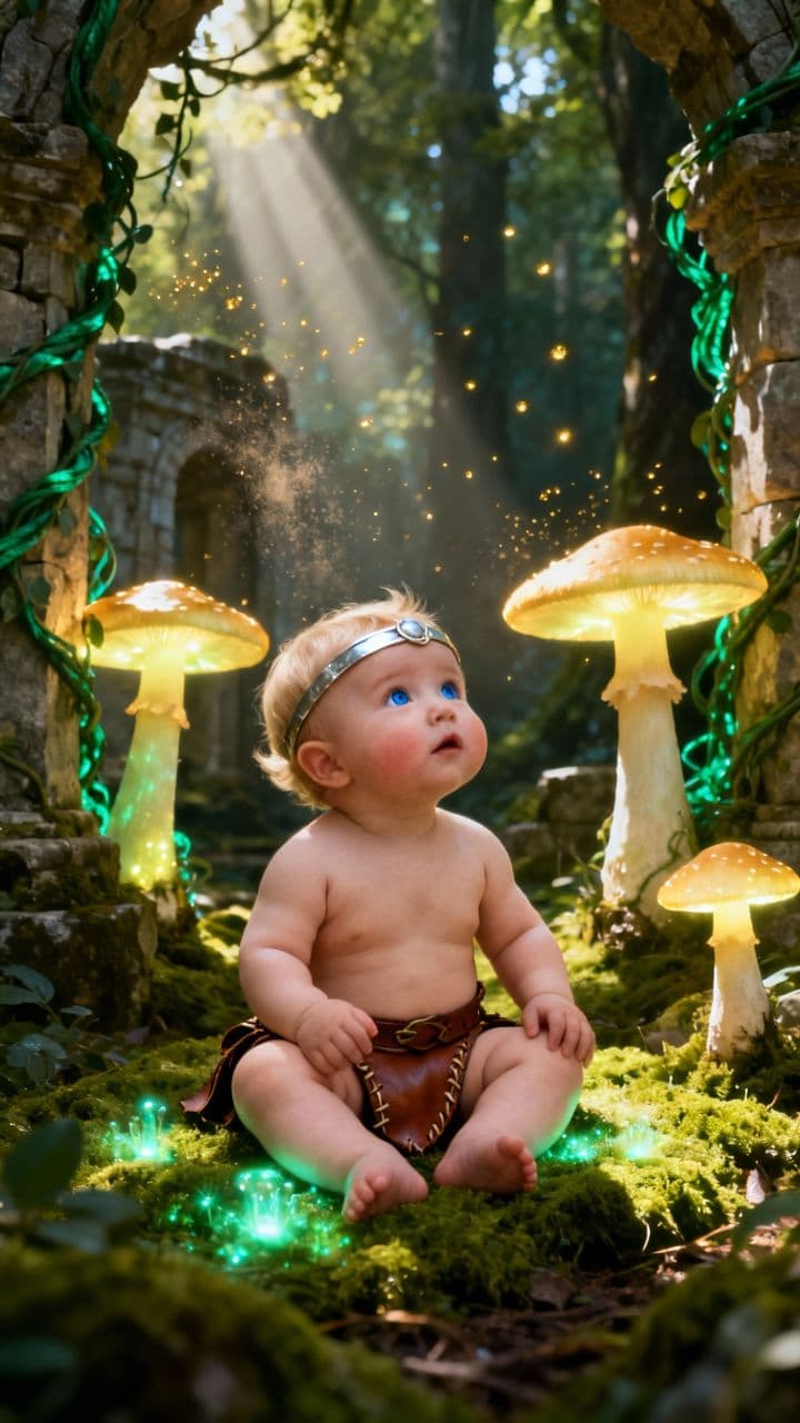 The Tiny Warrior and the Emerald Dragon