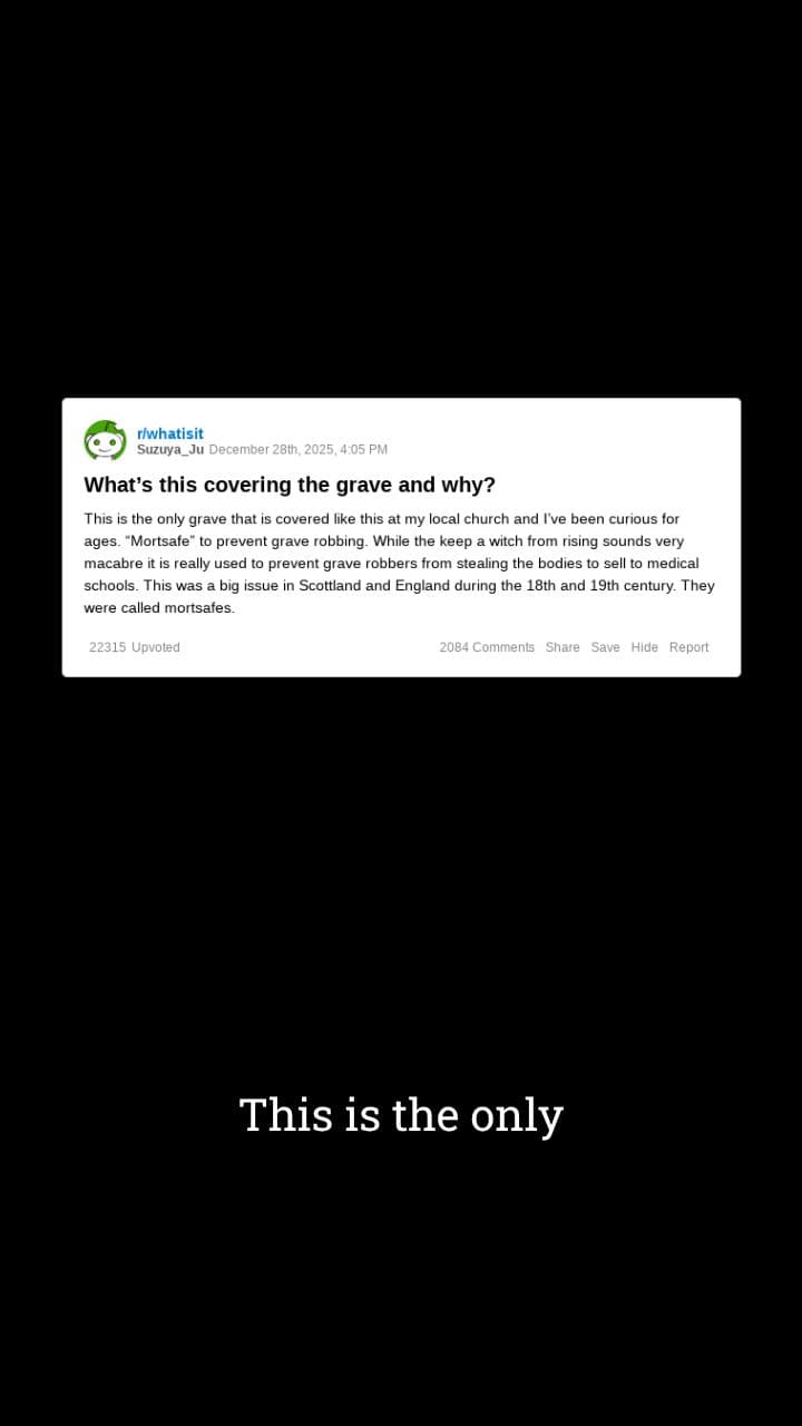 Mortsafe Grave Cover Explained