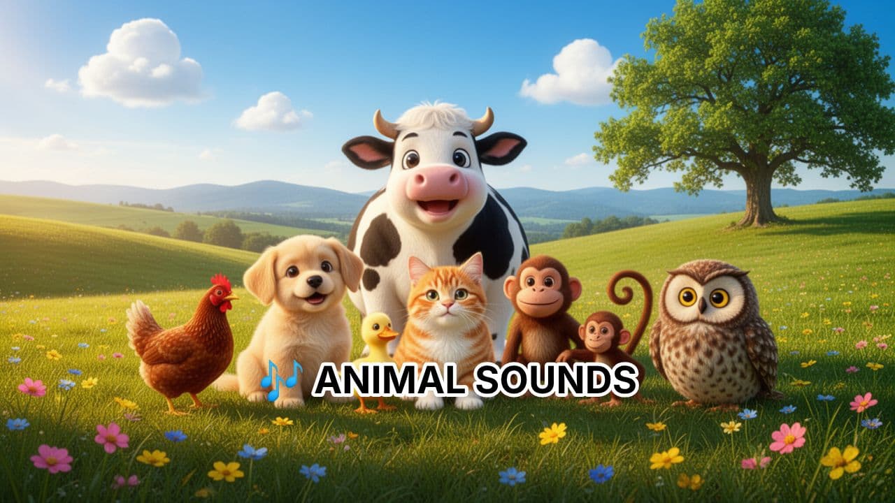 Animal Sounds Fun Rhyme