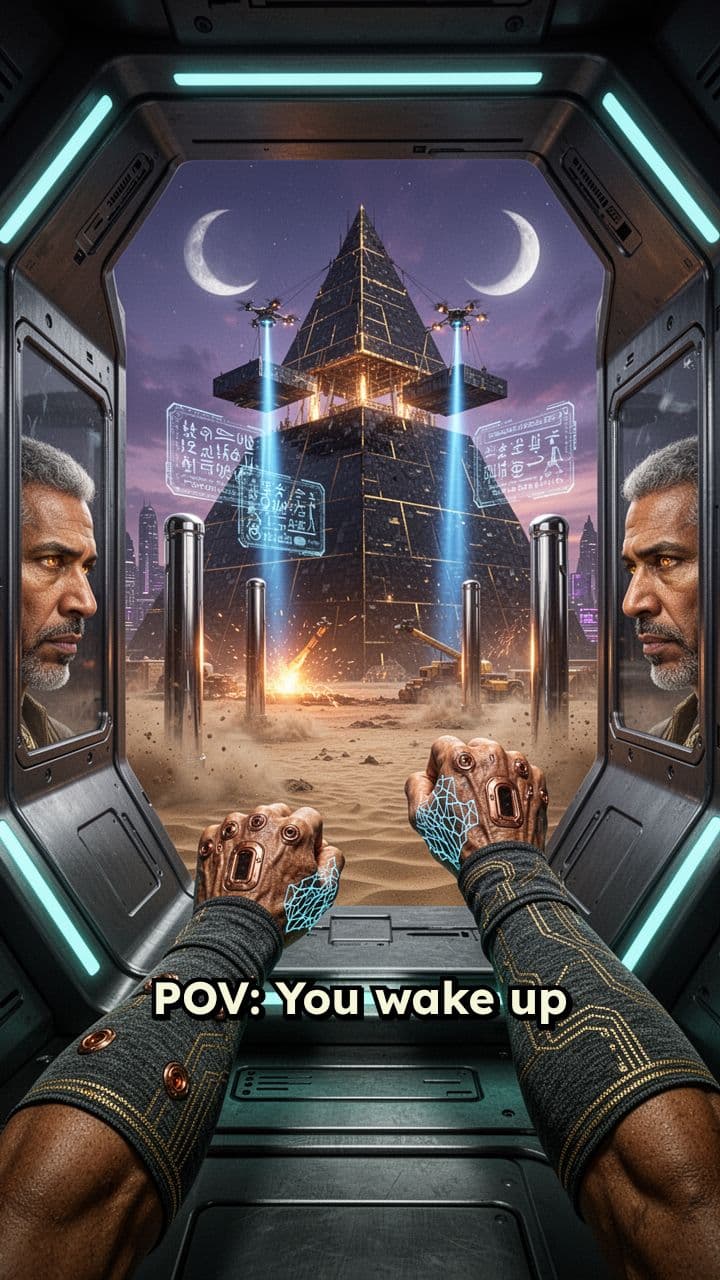 Despiertas como Constructor de Pirámides