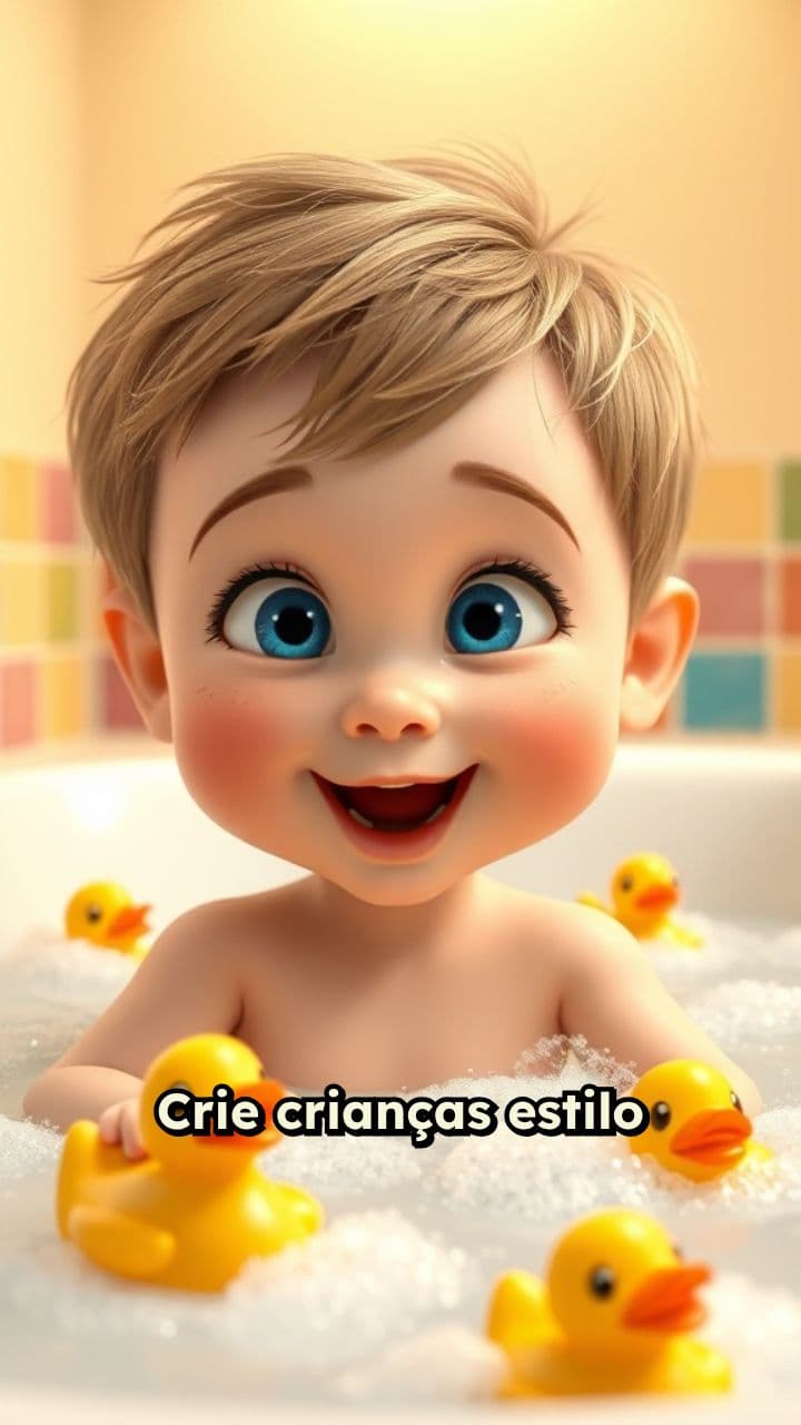 Crianças Disney Pixar e Cuidados Pessoais