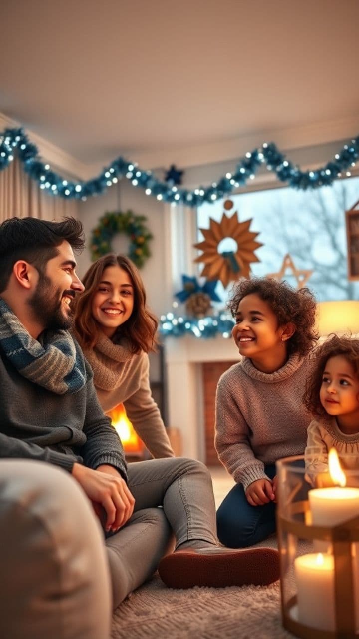 Celebrating Hanukkah Lights