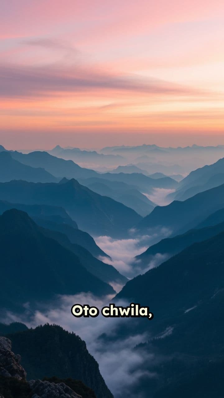 Wschód Słońca w Górach