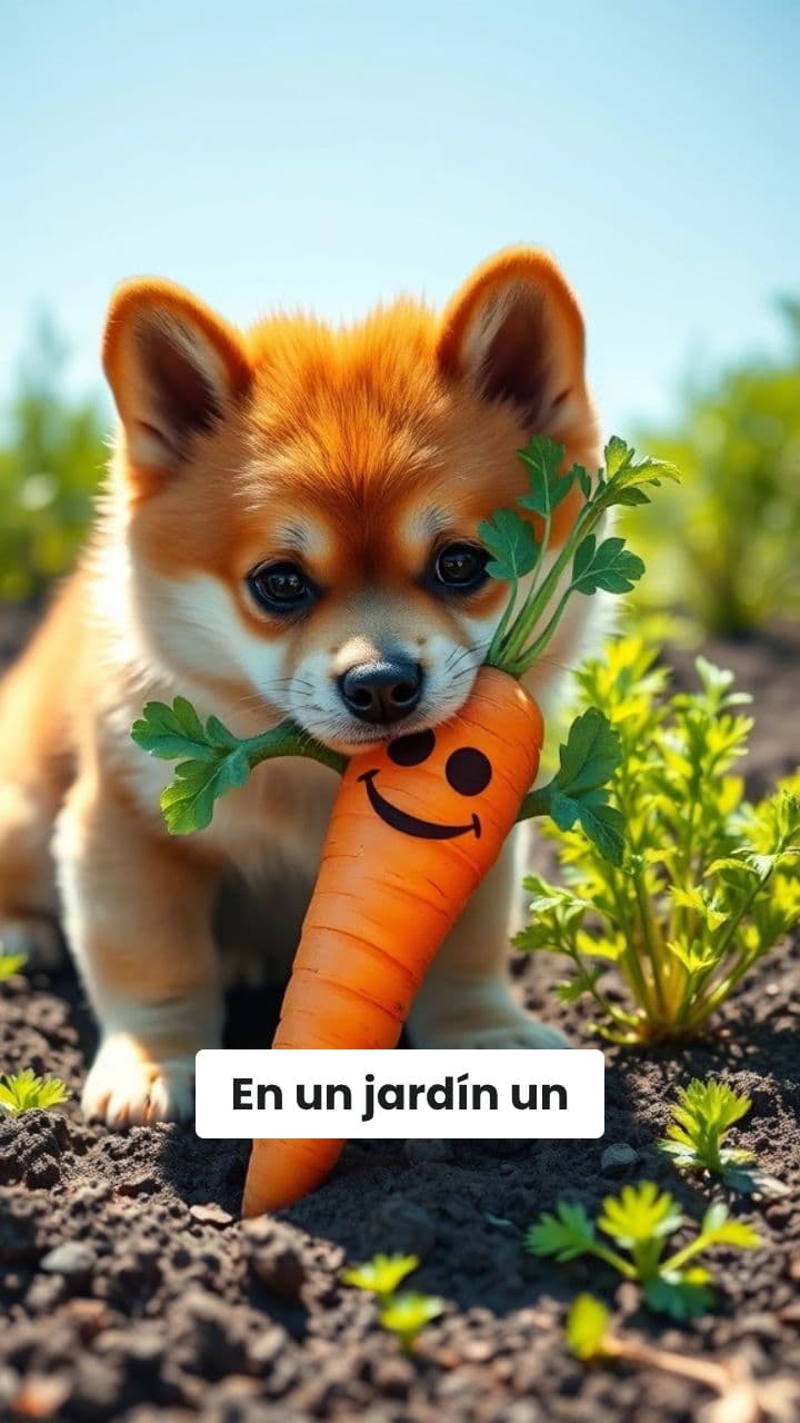 El perrito y la zanahoria rebelde