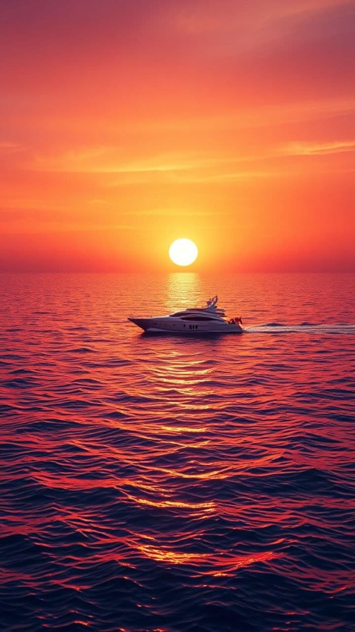 Sunset Serenity on the Sea