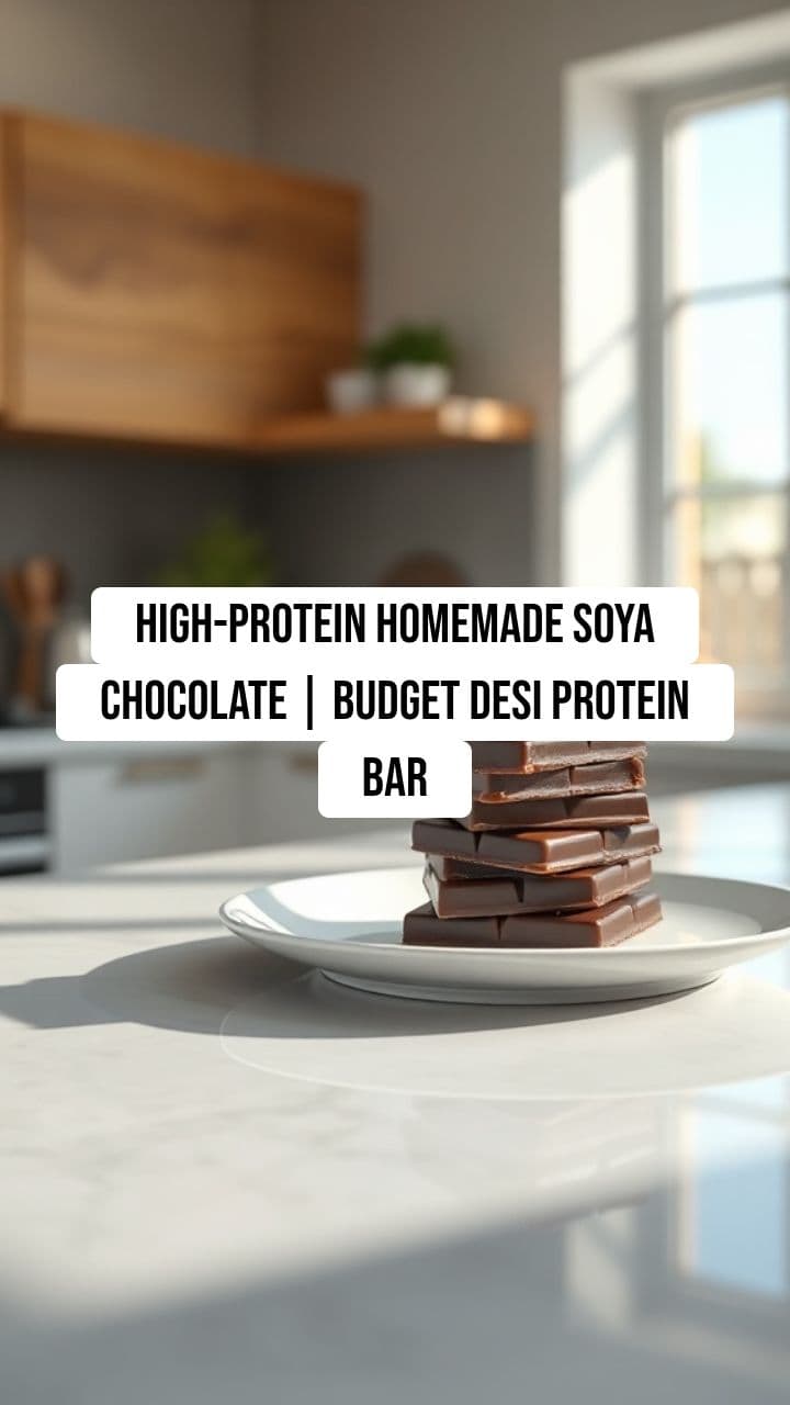 High-Protein Homemade Soya Chocolate | Budget Desi Protein Bar